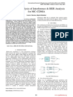 Review & Analysis of Interference & BER Analysis For MC-CDMA