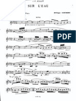 Gaubert - Sur L - Eau Pour Flute Avec Accompagnement de Piano - FL PDF