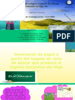 Generación de Papel A Base de Bagazo de Caña de Azucar