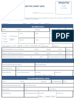 Buyer in Formation Sheet (Bis) : Buyers Data