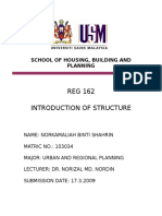 REG 162 Introduction of Structure: School of Housing, Building and Planning