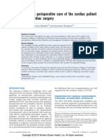 Update On Perioperative Care of The Cardiac.19