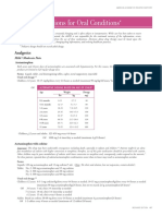 Useful Medications For Oral Conditions: Analgesics