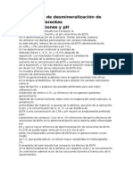 Los Efectos de Desmineralización de EDTA en Diferentes