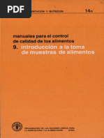 FAO-Manual Calidad 9.introduccion Toma de Muestras PDF