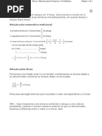 Matemática - Dicas para Cálculos Matemáticos - Problema Sobre Torneiras