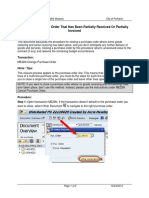 PO - Closing A Partially Received Purchase Order