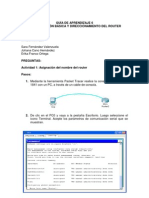 Direccionamiento Del Router