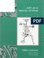 Luhmann Niklas Art As Social System PDF