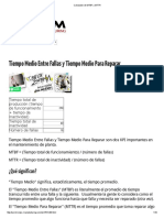 Calculador de MTBF y MTTR