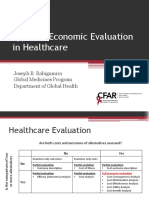 Types of Economic Evaluation in Healthcare 1