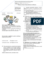 Avaliação Empreendedorismo 1 Ano 2 Bi Comunicação