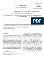 Modeling Heat and Mass Transfer During Drying of Green Coffee Beans Using Prolate Spheroidal Geometry