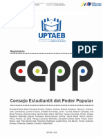 Reglamento Consejo Estudiantil Del Poder Popular de La Uptaeb 2017