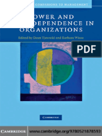 (Cambridge Companions To Management) Dean Tjosvold, Barbara Wisse-Power and Interdependence in Organizations (Cambridge Companions To Management) (2009)