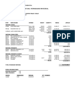 Aktual Pemakaian Material: PT Samudra Montaz Packaging Industries