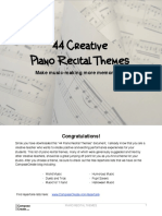 Piano Recital Themes