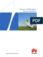 Huawei CX600 Metro Services Platform: Realize Your Potential