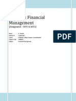 MB0029: Financial Management: (Assignment - SET1 & SET2)