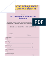 Perguntas Gerais Sobre As Doutrinas Bíblicas