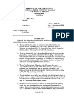 Republic of The Philippines Regional Trial Court of Manila 6Th Judicial Region Branch 16 Manila