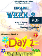 Quarter 1 Week 2 English