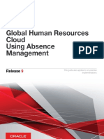 Global Human Resources Cloud Using Absence Management