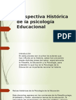 Perspectiva Histórica de La Psicología Educacional