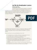 Aplicaciones de Un Analizador Lexico