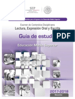 Guía de Estudio Lectura y Expresión Oral y Escrita Prepa México