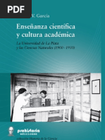 ENSEÑANZA CIENTÍFICA y CULTURA ACADÉMICA, de Susana García