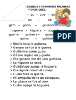 Repasamos Los Sonidos y Formamos Palabras y Oraciones