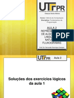 Aula 2 - Representacao de Algoritmos Linguagem Natural e Fluxogramas