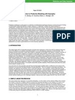 Introduction To Predictive Modeling With Examples: David A. Dickey, N. Carolina State U., Raleigh, NC