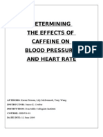 Grade 12 Biology Caffeine Lab 