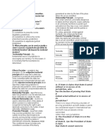 Jurisdiction of States and Immunities