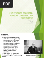 Pre Stressed Concrete: Modular Construction Technology: Prepared by