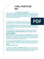 Análisis Del Punto de Equilibrio