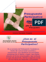 Presupuesto Participativo