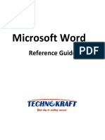 Microsoft Word Reference Manual PDF