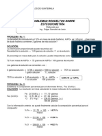 Problemas Resueltos Estequiometria y Gases