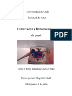 Conservacion y Restauracion de Papel PDF