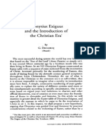 Dionysius Exiguus and The Introduction of The Christian Era