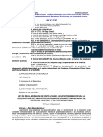 Ley #27157 Ley de Regularización de Edificaciones, Del Procedimiento para La Declaratoria de Fábrica y Del Régimen de Unidades Inmobiliarias de Propiedad Exclusiva y de Propiedad Común