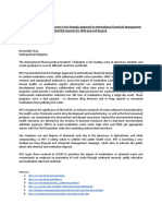 IPSF Statement:the Role of The Health Sector in The Strategic Approach To International Chemicals Management (SAICM) Towards The 2020 Goal and Beyond