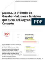 Jacinta, La Vidente de Garabandal, Narra La Visión Que Tuvo Del Sagrado Corazón Foros de La Virgen María