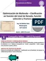 1 Molienda Clasificación en Funcion de Nivel de Llenado, Función Selección y Fractura