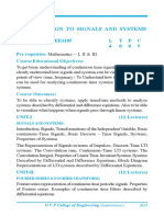 Introduction To Signals and Systems