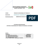 Modelo Do Relatorio Introdução Técnico em Segurança Do Trabalho