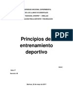 Trabajo I de Principio de Entrenamiento